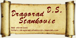 Dragorad Stanković vizit kartica